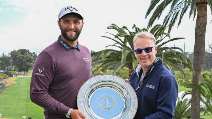 Jon Rahm a Keith Pelley - foto European Tour