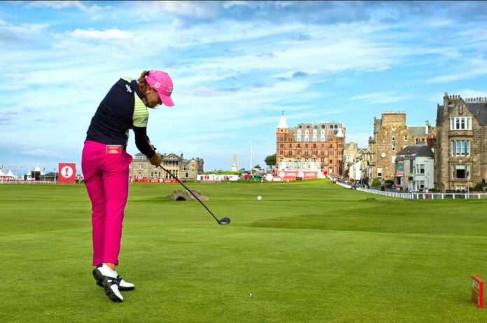 Klára Spilková v St Andrews 2003 - foto Tristan Jones