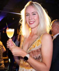 Tereza Melecká na hráčské party - foto Tristan Jones