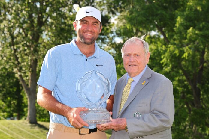 Scottie Scheffler a Jack Nicklaus - foto Profimedia