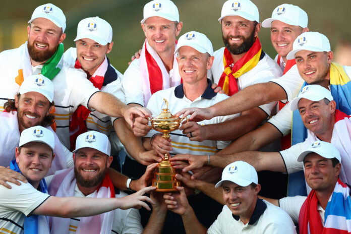 Vítězný tým Evropy - foto Profimedia