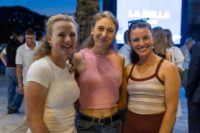 Sára, Jana a Klára na hráčské party -foto Tristan Jones LET