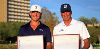 Cameron a Matt Kuchar - foto Profimedia